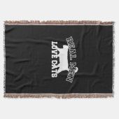 Real Men Liebe Cats Diese hier ist weiß Decke (Vorderseite)