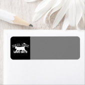 Real Men Liebe Cats Grafisches Design auf schwarze (Insitu)