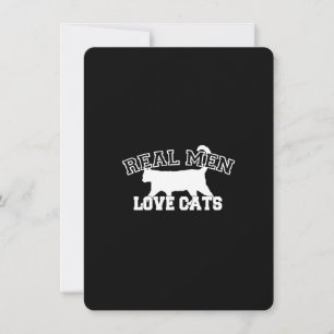 Real Men Liebe Cats Grafisches Design auf schwarze