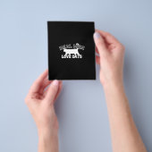 Real Men Liebe Cats Grafisches Design auf schwarze Flyer (Gruppe)