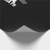 Real Men Liebe Cats Grafisches Design auf schwarze Geschenkpapier (Ecke)