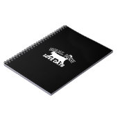 Real Men Liebe Cats Grafisches Design auf schwarze Notizblock (Linke Seite)