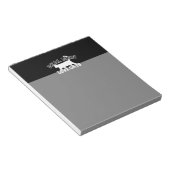 Real Men Liebe Cats Grafisches Design auf schwarze Notizblock (angewinkelt)