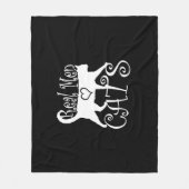 Real Men Liebe Cats Jazzy Style Fleecedecke (Vorderseite)