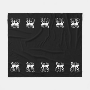Real Men Liebe Cats Jazzy Style Fleecedecke