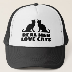Real Men Liebe Cats LKW-Hut für Katzenliebhaber Truckerkappe