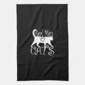 Real Men Liebe Cats Logotype Handtuch (Vertikal)