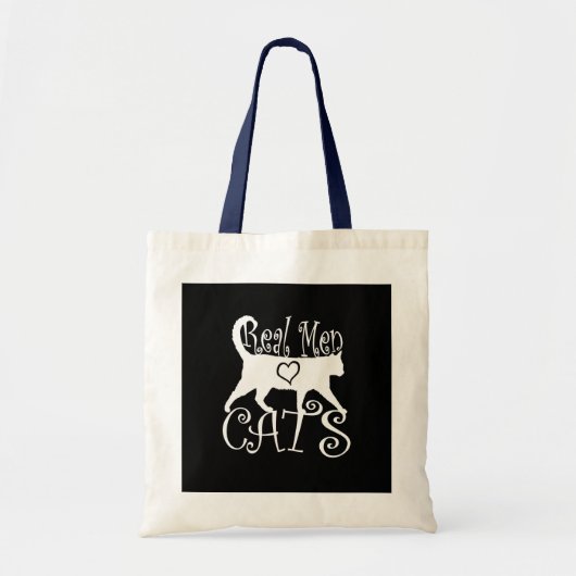 Real Men Liebe Cats Logotype Tragetasche (Vorne)