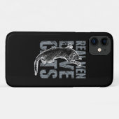 Real Men Liebe Cats Scratchy Style Case-Mate iPhone Hülle (Rückseite (Horizontal))