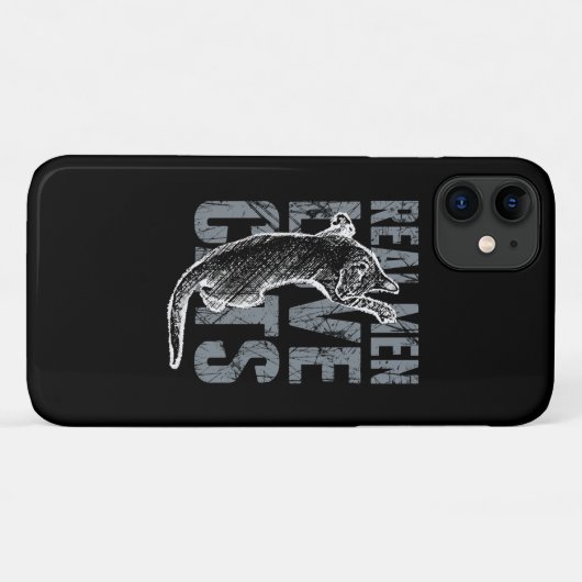 Real Men Liebe Cats Scratchy Style Case-Mate iPhone Hülle (Rückseite (Horizontal))