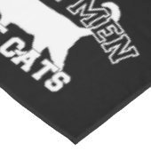 Real Men Liebe Cats Statement Tischdecke (Schrägansicht)