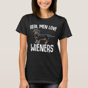Real Men Liebe Dackeln Dackel Hund 2 T-Shirt