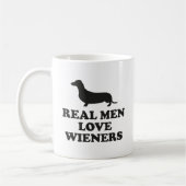 Real Men Liebe Dackeln Kaffee Tasse (Links)
