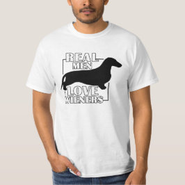 Real Men LIEBE Dackeln T-Shirt