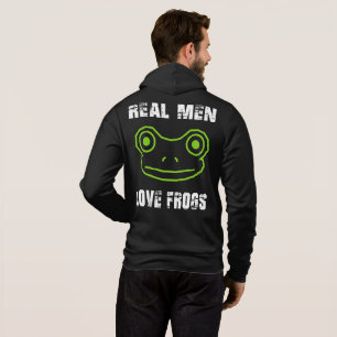 Real Men Liebe Frogs Hoodie