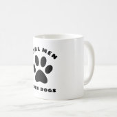 Real Men Liebe Hunde Benutzerdefinierter Text Pers Kaffeetasse (VorderseiteRechts)