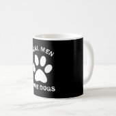 Real Men Liebe Hunde Benutzerdefinierter Text Pers Kaffeetasse (VorderseiteRechts)