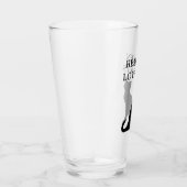 Real men Liebe Katze lustige Silhouette Trinken Glas (Rechts)