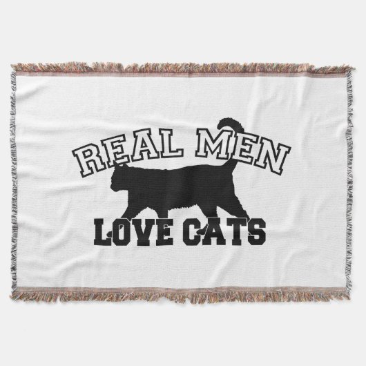 Real Men Liebe Katzen Decke (Vorderseite)