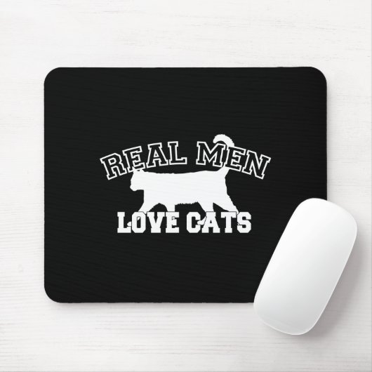 Real Men Liebe Katzen Dekoration Mousepad (Mit Mouse)