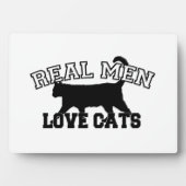 Real Men Liebe Katzen Fotoplatte (Vorderseite)