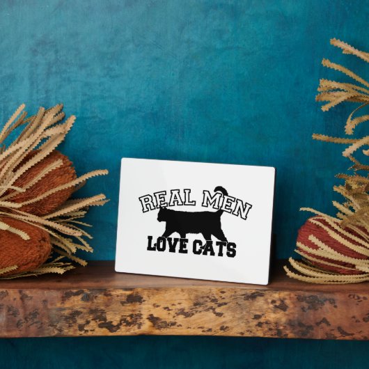 Real Men Liebe Katzen Fotoplatte (Seite)