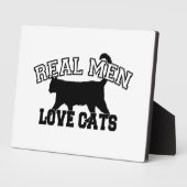 Real Men Liebe Katzen Fotoplatte (Seite)