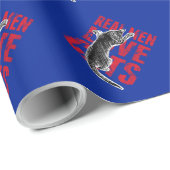 Real Men Liebe Katzen Geschenkpapier (Rolleneckpunkt)
