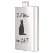 Real-Men-Liebe-Katzen, grafisch Cool Flachmann (Links)