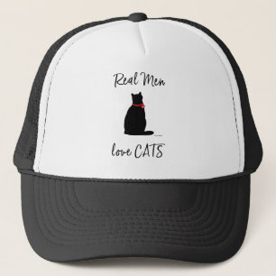 Real-Men-Liebe-Katzen, grafisch Cool Truckerkappe
