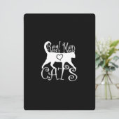 Real Men Liebe Katzen im Stil (Stehend Vorderseite)