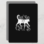 Real Men Liebe Katzen im Stil (Vorne/Hinten)