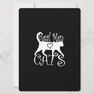 Real Men Liebe Katzen im Stil