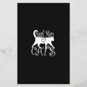 Real Men Liebe Katzen im Stil Flyer (Vorne)