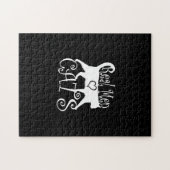 Real Men Liebe Katzen im Stil Puzzle (Horizontal)