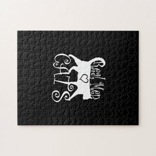 Real Men Liebe Katzen im Stil Puzzle (Horizontal)