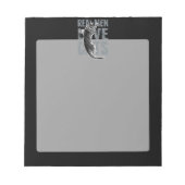 Real Men Liebe Katzen in Grunge Style auf Black Notizblock (Vorderseite)