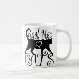 Real Men Liebe Katzen in stilvollem Design Kaffeetasse