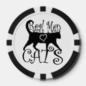 Real Men Liebe Katzen in stilvollem Design Pokerchips (Vorderseite)