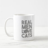Real Men Liebe Katzen Kaffeetasse (Links)