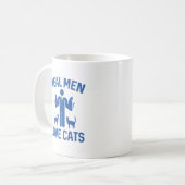 Real Men Liebe Katzen Kaffeetasse (Vorderseite Links)