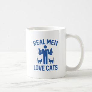 Real Men Liebe Katzen Kaffeetasse