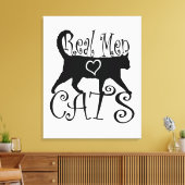 Real Men Liebe Katzen Leinwanddruck (Insitu (Wohnzimmer))