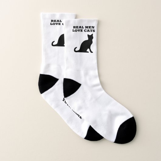 Real Men Liebe Katzen lustige Socken für männliche (Paar)