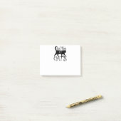 Real Men Liebe Katzen Post-it Klebezettel (Auf Schreibtisch)