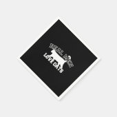 Real Men Liebe Katzen Silhouette Serviette (Ecke)
