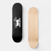 Real Men Liebe Katzen Silhouette Skateboard (Vorderseite)