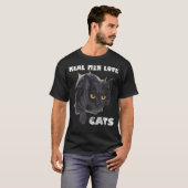 Real Men Liebe Katzen T-Shirt (Vorne ganz)