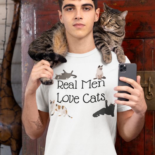 Real Men Liebe Katzen T-Shirt