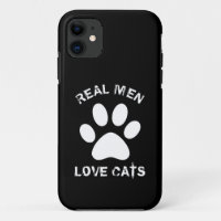 Real Men-Liebe Katzenbenutzerdefinierter Text Pers